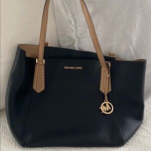Michael Kors Black and Tan Women's Bag